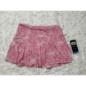 IBKÜL Swing Skort NWT Pink White Abstract Animal Print IceFil UPF‎ 50+ size M